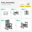 Chaise berçante d'extérieur en PEHD-1625274683