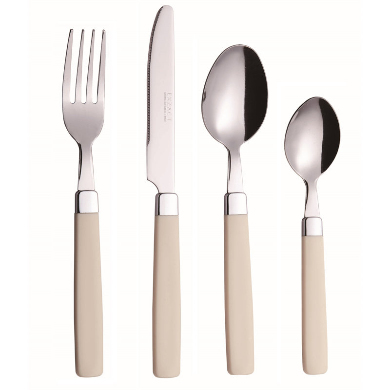 Cutlery 16 Piece Cutlery Set, Service for 4, Beige
