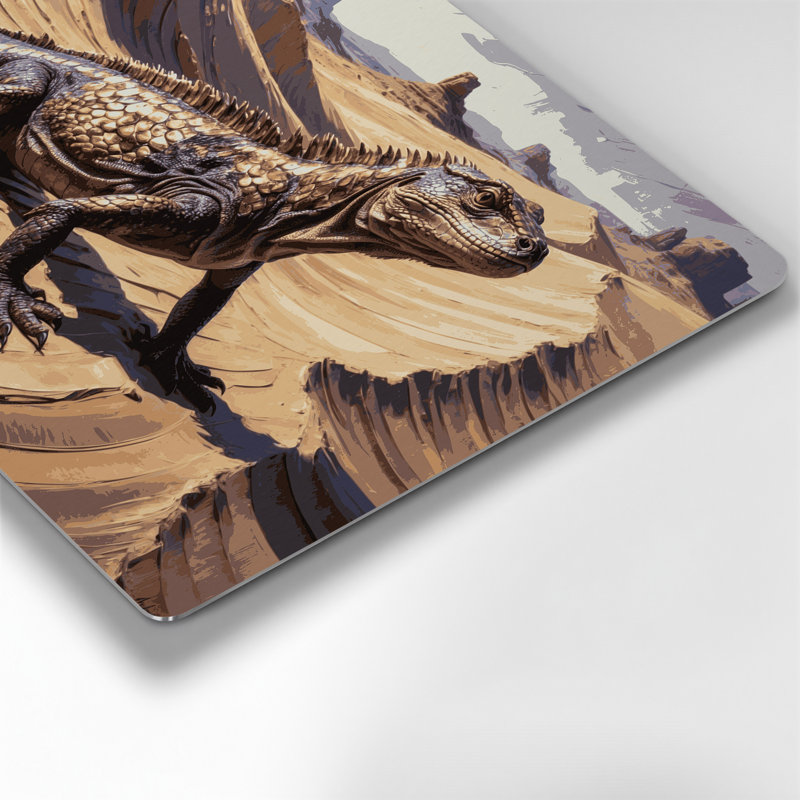 Faune, désert, art mural en métal brun, H 16 po x l 20 po