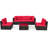 5 - Person Patio Conversation Set with Cushions-401362959