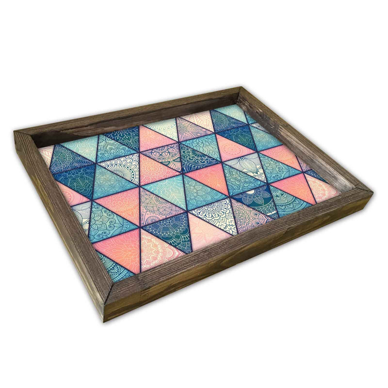 Plateau de table basse Jame, À losanges