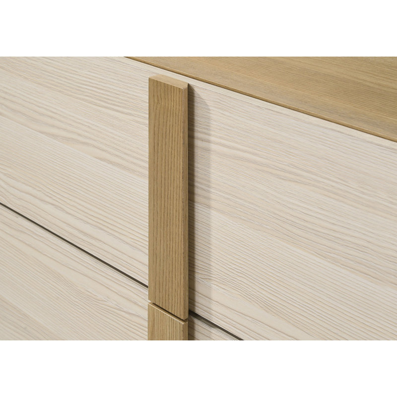 Table de chevet 2 tiroirs Rolle Naturel