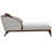 Houston Bouclé Chaise Lounger - Pebble/Walnut