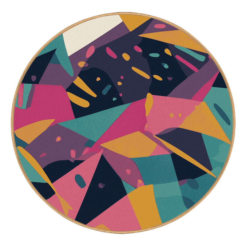 Kinetic Fields Rug, Round 3'