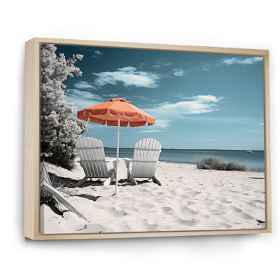 Plage, bord de mer, nostalgie noire II - impression