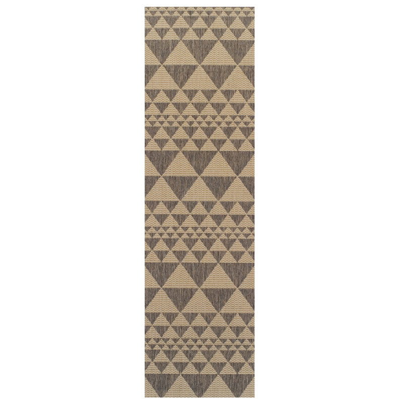 Lanagan Geometric Area Rug, Runner 60 x 230cm