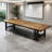 Simple Rectangular Solid Wood Conference Table-498690383