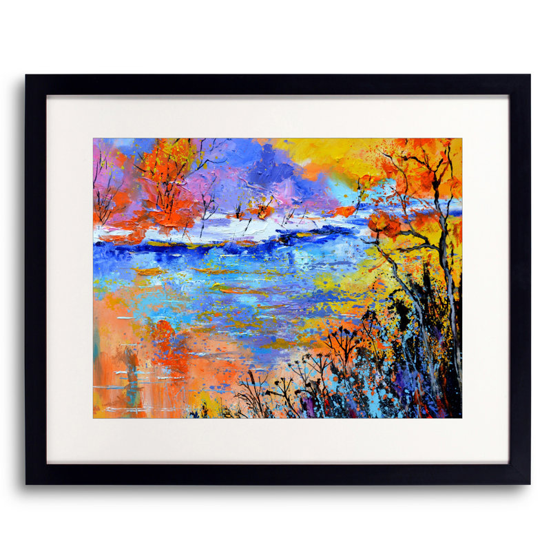 Autumn Colours Print by Pol Ledent, Black Framed Paper, 17.25" H x 21.25" W