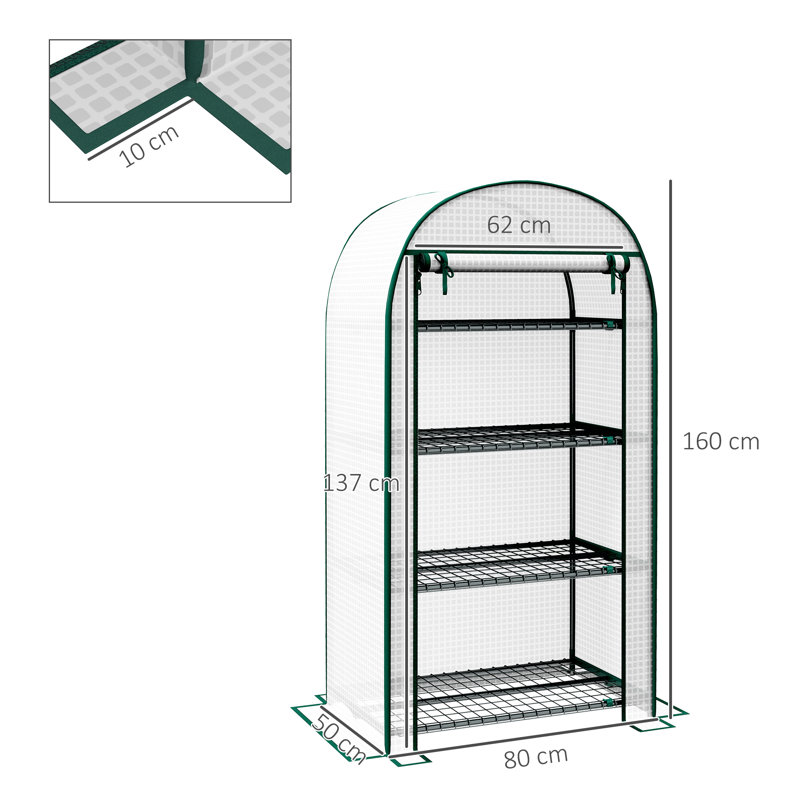 Claudette 2.6 Ft W x 1.6 Ft D Growing Rack