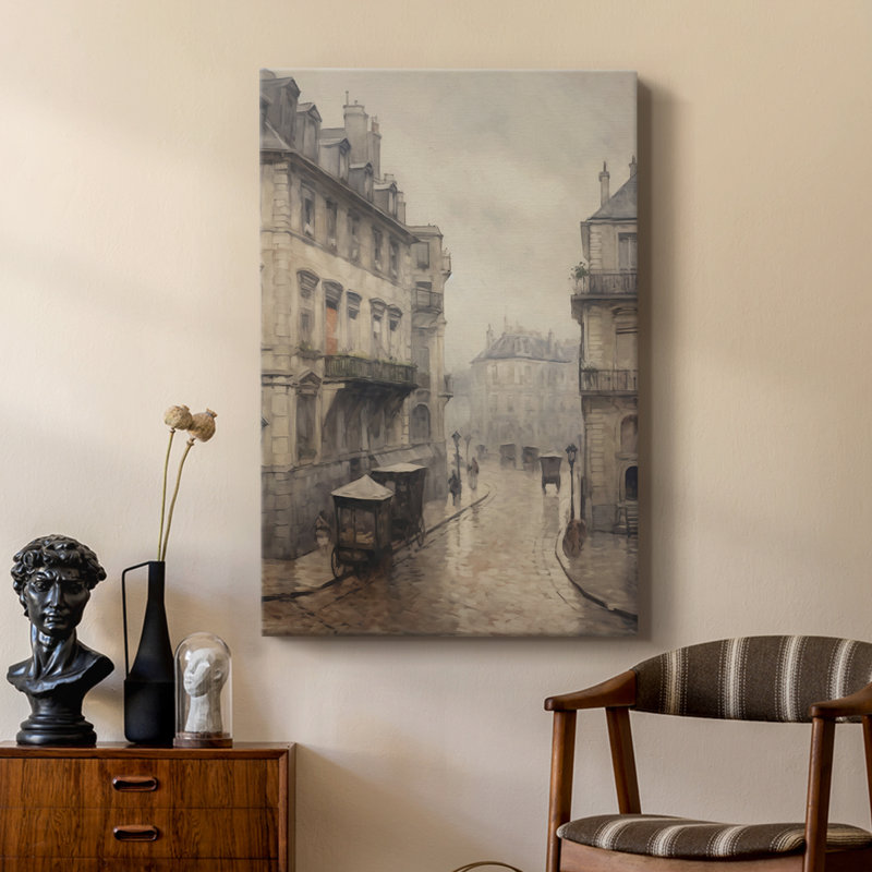 Paysage rétro VI - galerie Cavas sur mesure, H 27 po x l 18 po