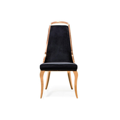 Chaise d'appoint en velours Oreana