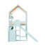 Structure de lit de chambre à coucher, lit maison avec baldaquin, glissoire, bibliothèque intégrée-1251563901