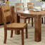 Ensemble de chaises de salle à manger avec dossier échelle, 4 pieds en bois