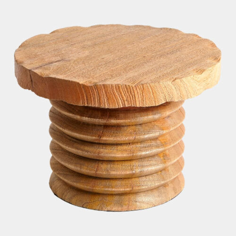 Damiette, Davin, And Seraphin Solid Wood End Table