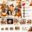 Adorable couverture en molleton à motif de chat d'Halloween, adorable chaton en peluche douillette pour canapé-lit, salon, décoration intérieure parfaite-135973042
