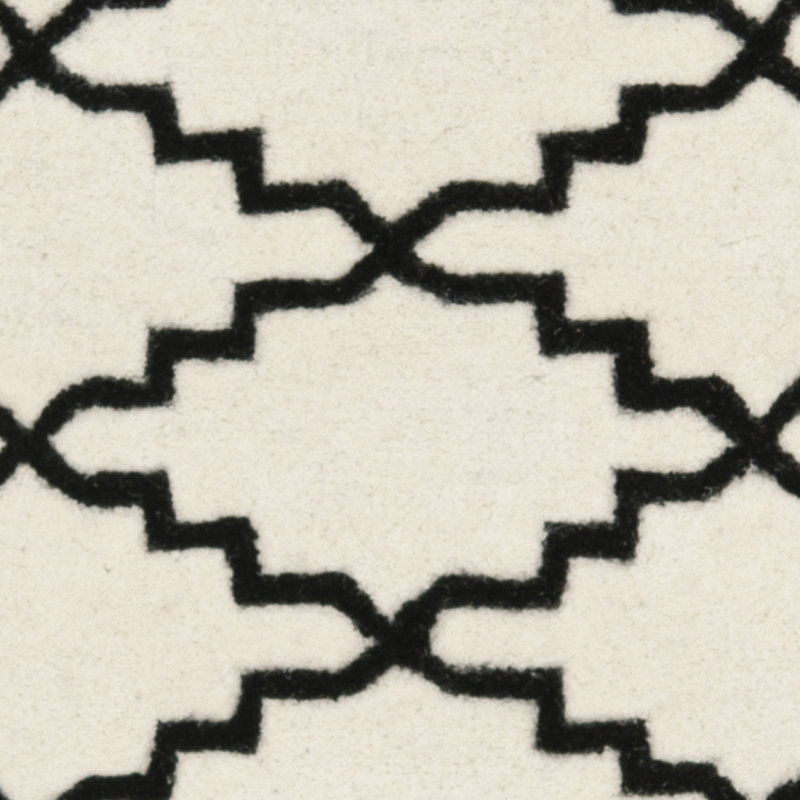 Tapis en laine touffeté à la main Carolene, Carré de 7 pi