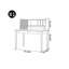 Bureau de rangement de style japonais