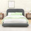 Lit plateforme tapissier avec tête de lit Cozy Chic-175052467-175052464