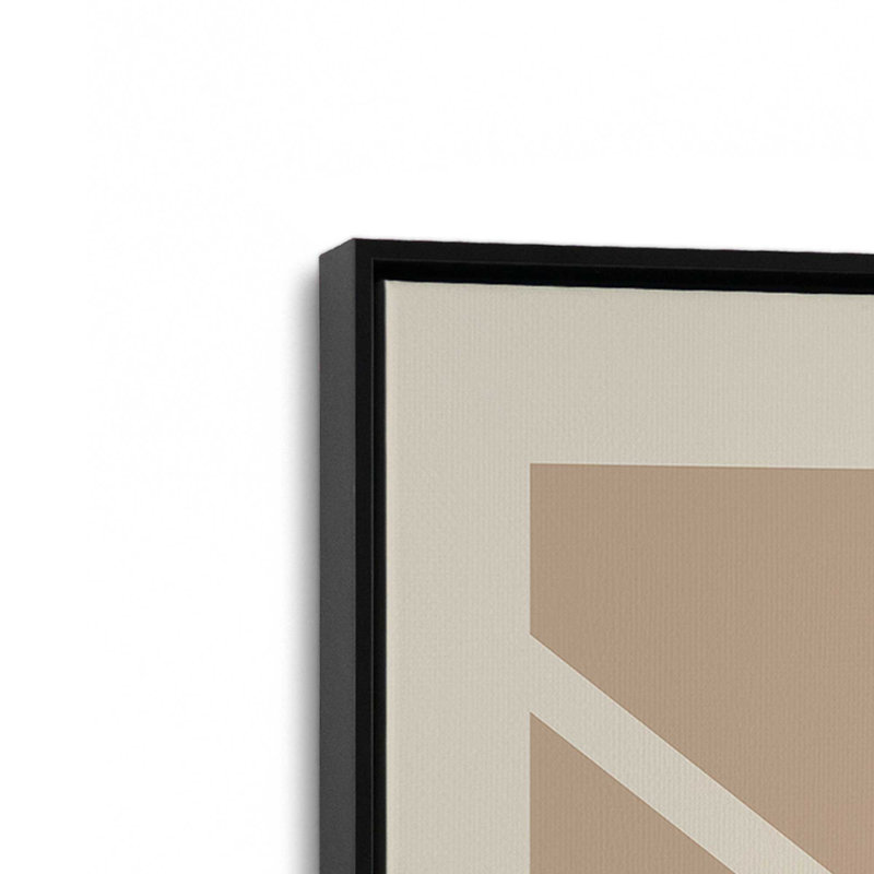 Impression sur toile Bauhaus, H 12,75 po x l 8,75 po x P 1,75 po, Cadre flottant noir satiné