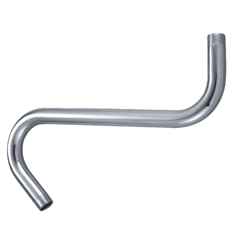 Bras de douche en laiton 8 po Kingston, Chrome poli