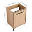 Meuble-lavabo 24 po sans lavabo supérieur, armoire de rangement moderne avec 2 portes à fermeture douce, meuble-lavabo simple