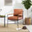 Razi Faux Leather Armchair