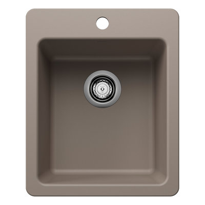 Liven SILGRANIT 17" L x 20.5 W" Drop-In/Undermount Bar Sink