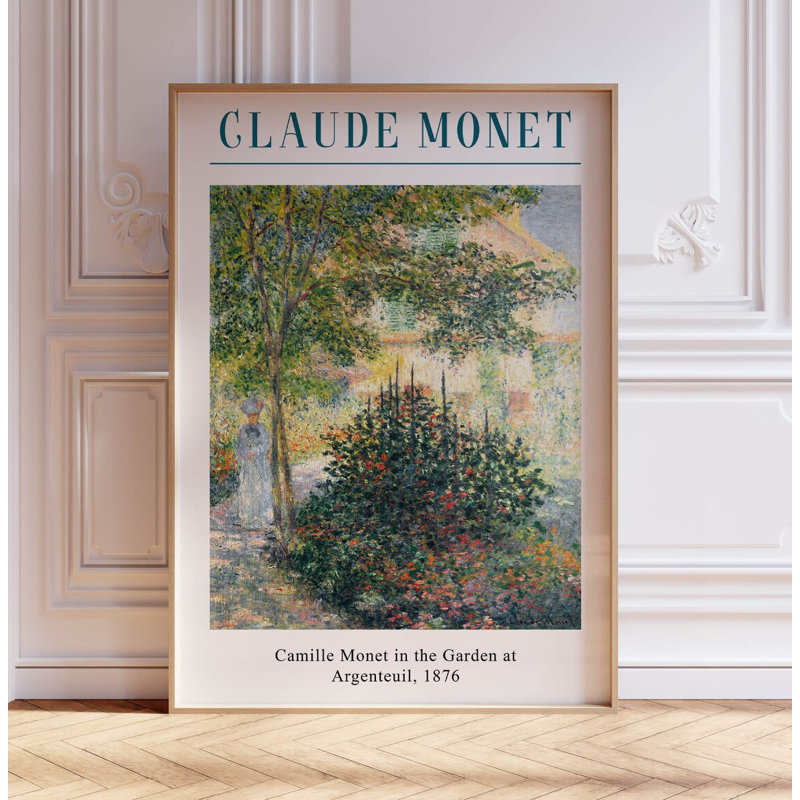 Monet Camille Monet In The Garden - No Frame Print, 29cm H x 21cm W x 1cm D