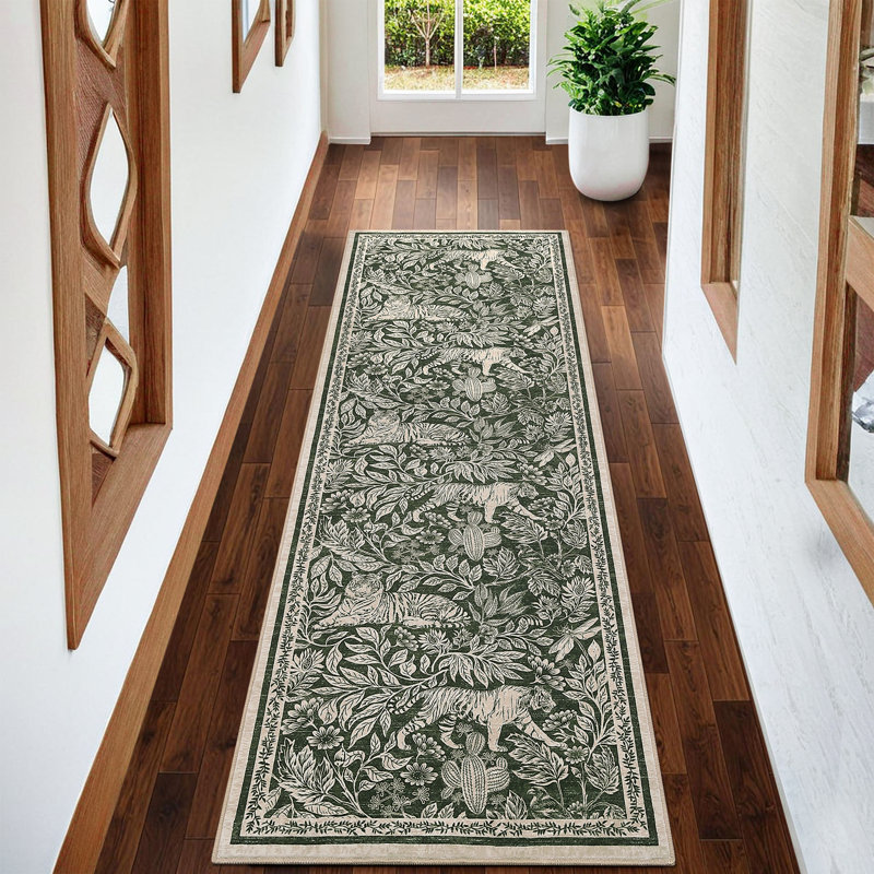 Animal Print Machine Washable Rug for Living Room Indoor Carpet for Home Decor Aesthetic Non-Slip Modern Rug for Bedroom Dining Room Office Nursery Playroom Teen Dorm