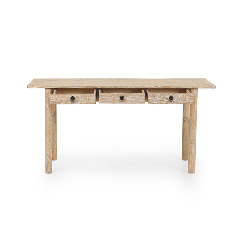 Griffith Solid Wood Writing Desk, Natural