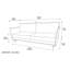Pam 3 Seater Velvet Sofa Bed-1882376340