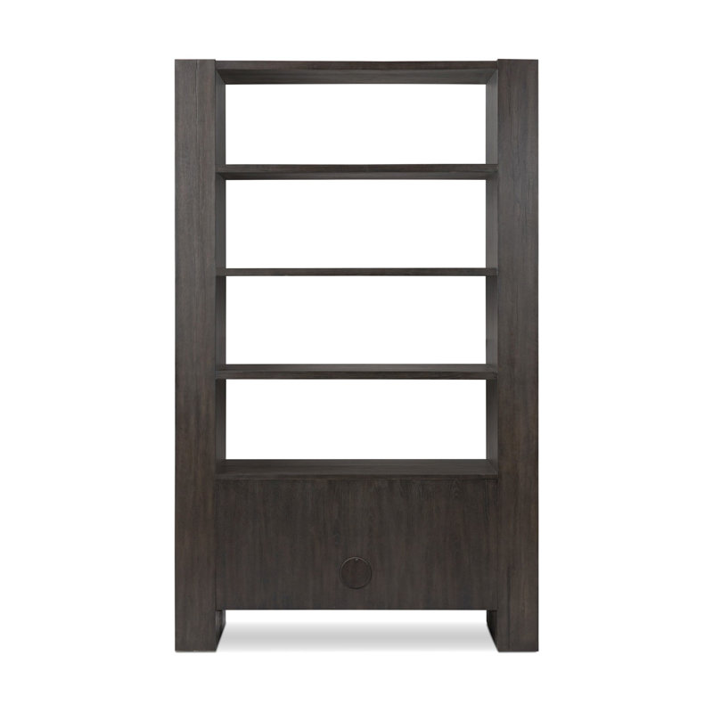 Fisher Bookcase-Smoked Black Veneer, Smoked Black Veneer