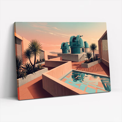 Ensemble de 1 tableau sur toile « Oasis du désert »