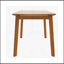 Table de salle à manger de style moderne Mid-Century de 47 pouces, table de salle à manger en bois massif pour 4 personnes, conception rectangulaire minimaliste, assemblage facile