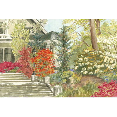 Plein Air Garden I by Dianne Miller - Wrapped Canvas Painting
