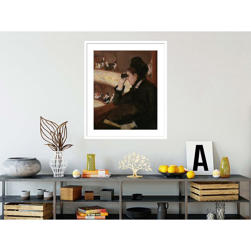 «In the Loge» par Mary Cassatt, impression giclée sur cadre, H 39,82 po x l 33,5 po