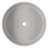 DeerValley 17" x 6" Bathroom Vessel Sink, Concrete Light Gray Vessel Sink, Round Above Counter Bathroom Sink