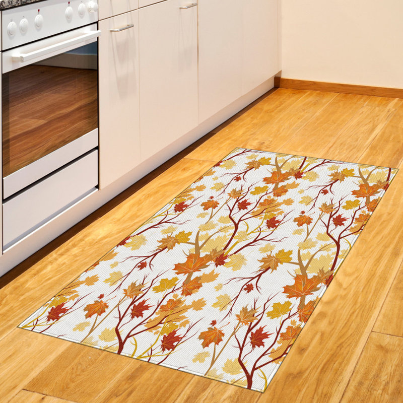Fall High Density Long Fiber Poly Threads Decorative Area Rug Carpet, Rectangle 2'7" x 5'