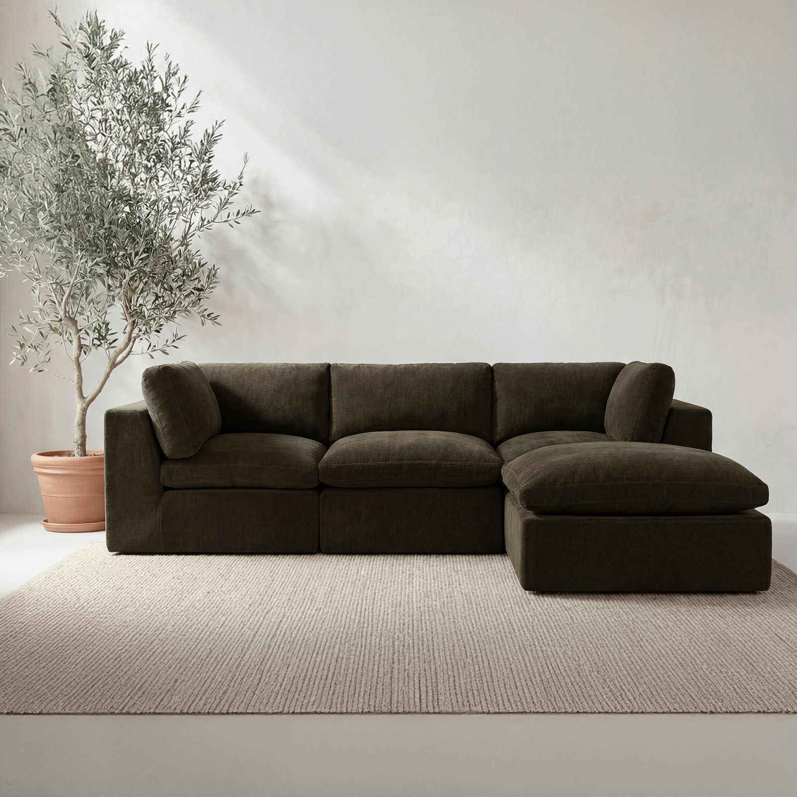 Siegler 36" Ottoman, Green