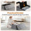 Banc de rangement avec repose-pieds 43 po
