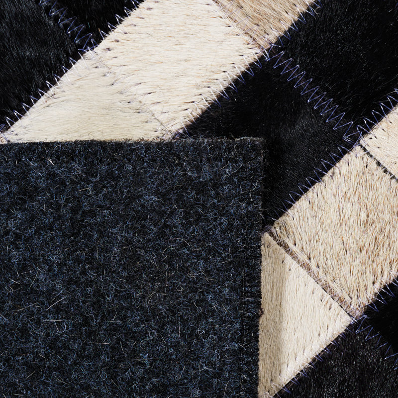 Tapis en cuir à poil plat Studio Leather, Rectangle 5 pi x 8 pi