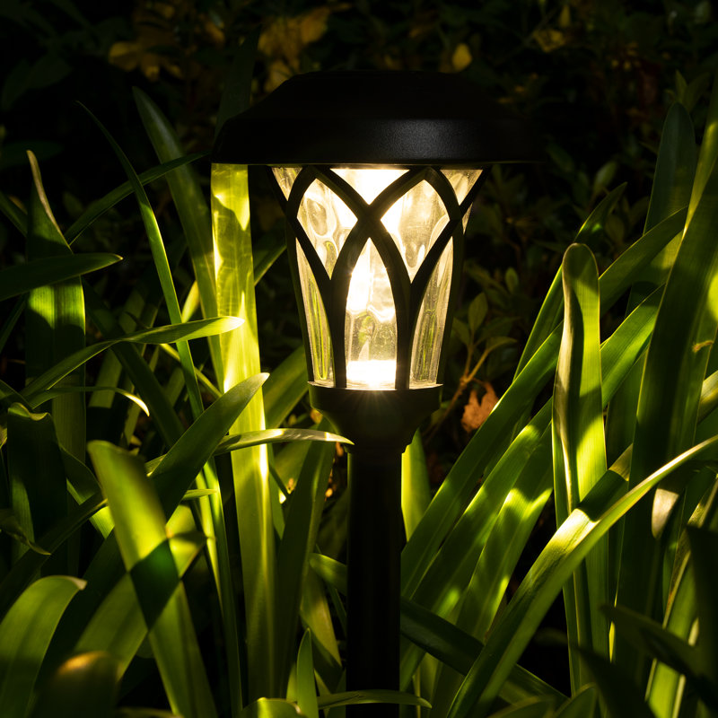 gigalumi Low Voltage Solar Powered Integrated LED Metal Pathway Light Pack (Set of 6)