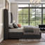 Lit de rangement rembourré relevable-592527226