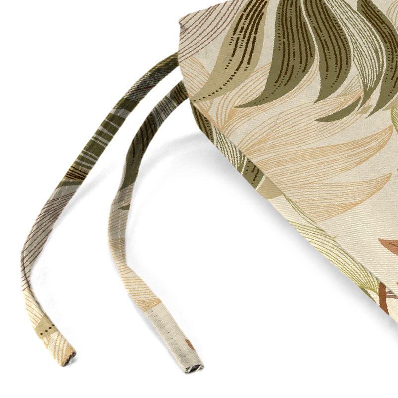 48" x 18" Outdoor Bench Cushion with Ties, Oasis Nutmeg