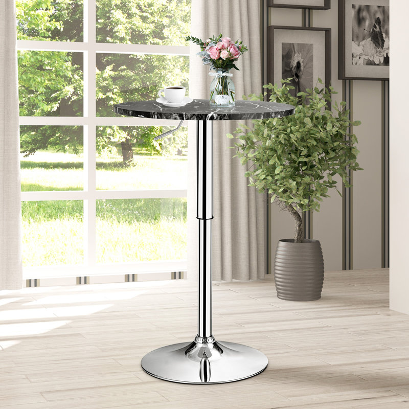 McKaylah Round Metal Base Dining Table