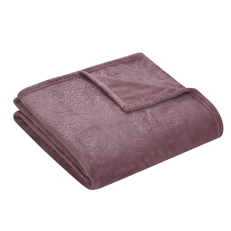 Jeté en molleton ultra doux, Raisin