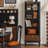 Black Solid Wood+Glass Display Cases
