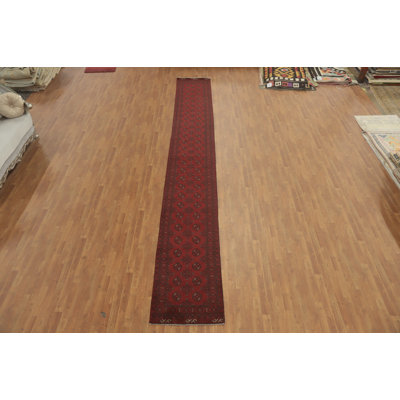 Tapis de couloir oriental afghan Elephant