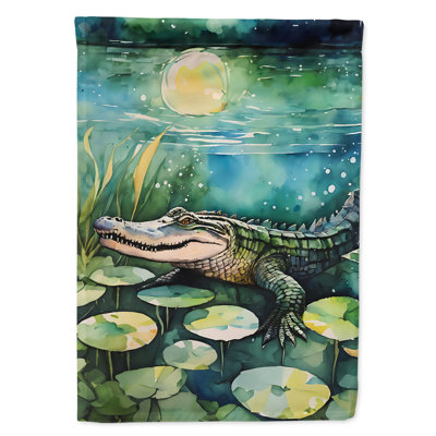 Drapeau de maison d'alligator