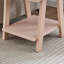 Table d'appoint contemporaine en bois, rose